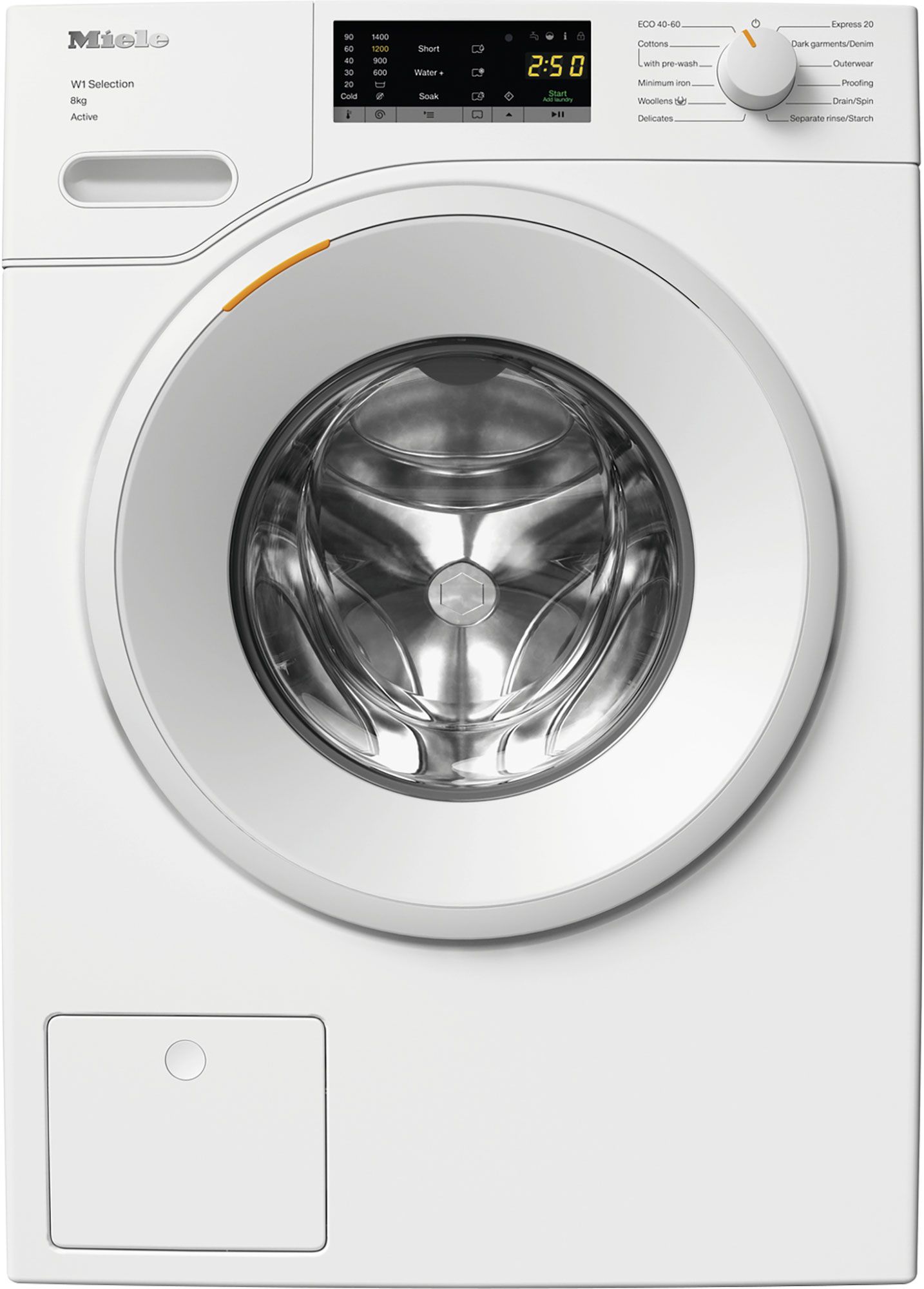 Image of Miele W1 WSA123 WCS 8kg Washing Machine with 1400 rpm - White - A Rated, White